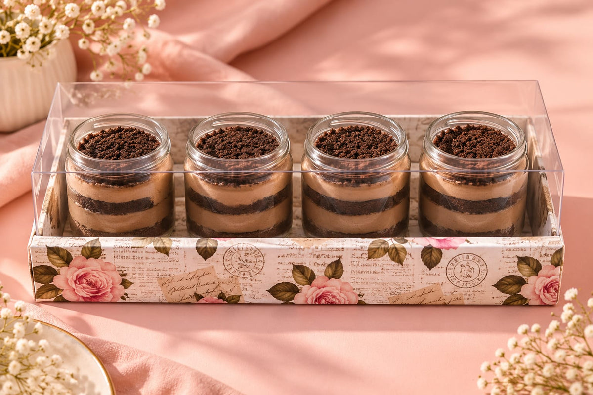 Choco Mud Jar Cakes Diwali Hamper