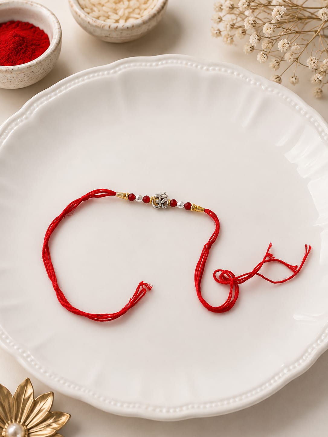 Om Rudraksh Rakhi (1 Pcs)