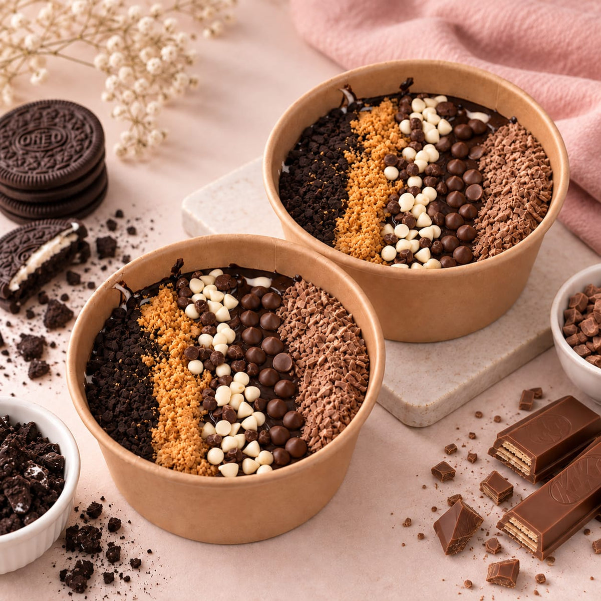 Midnight Choco Bowl (Set Of 2)