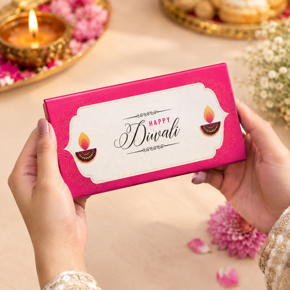 Expelite Diwali Chocolate Gift Bar – 100g