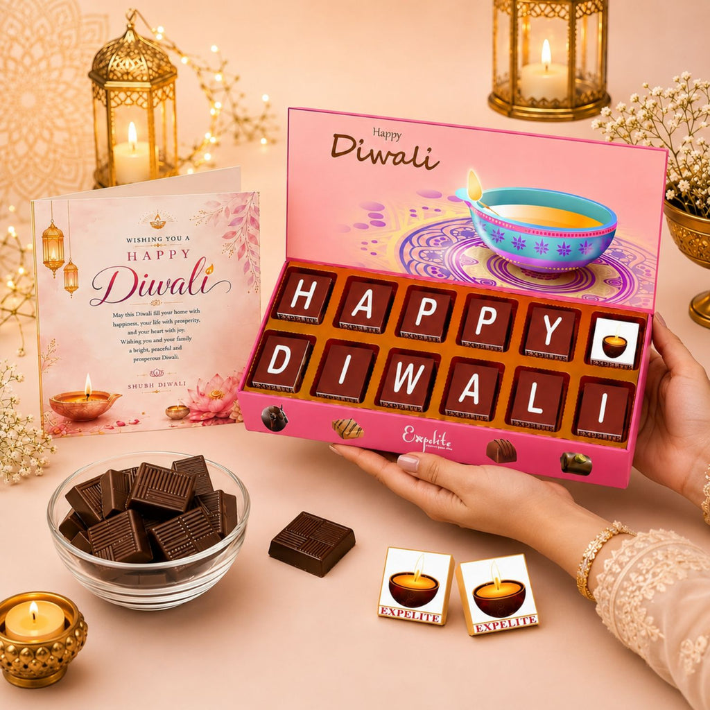 Expelite Diwali Chocolate Gift Box – 12 Pieces