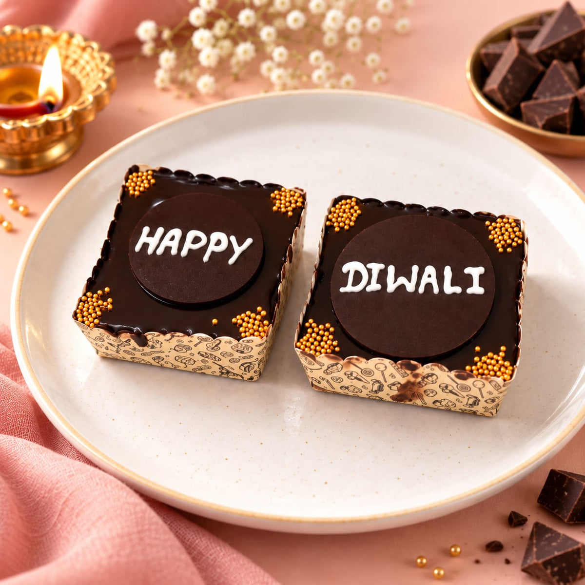 Happy Diwali Brownies Combo