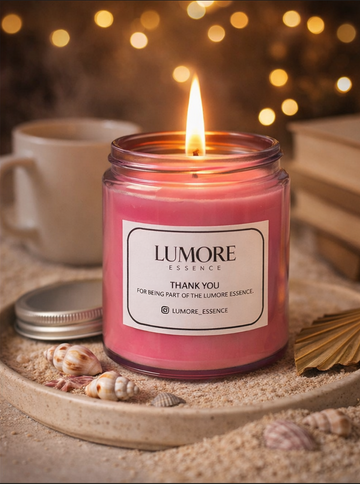 Rose Scented Jar Candle – Romantic Floral Fragrance