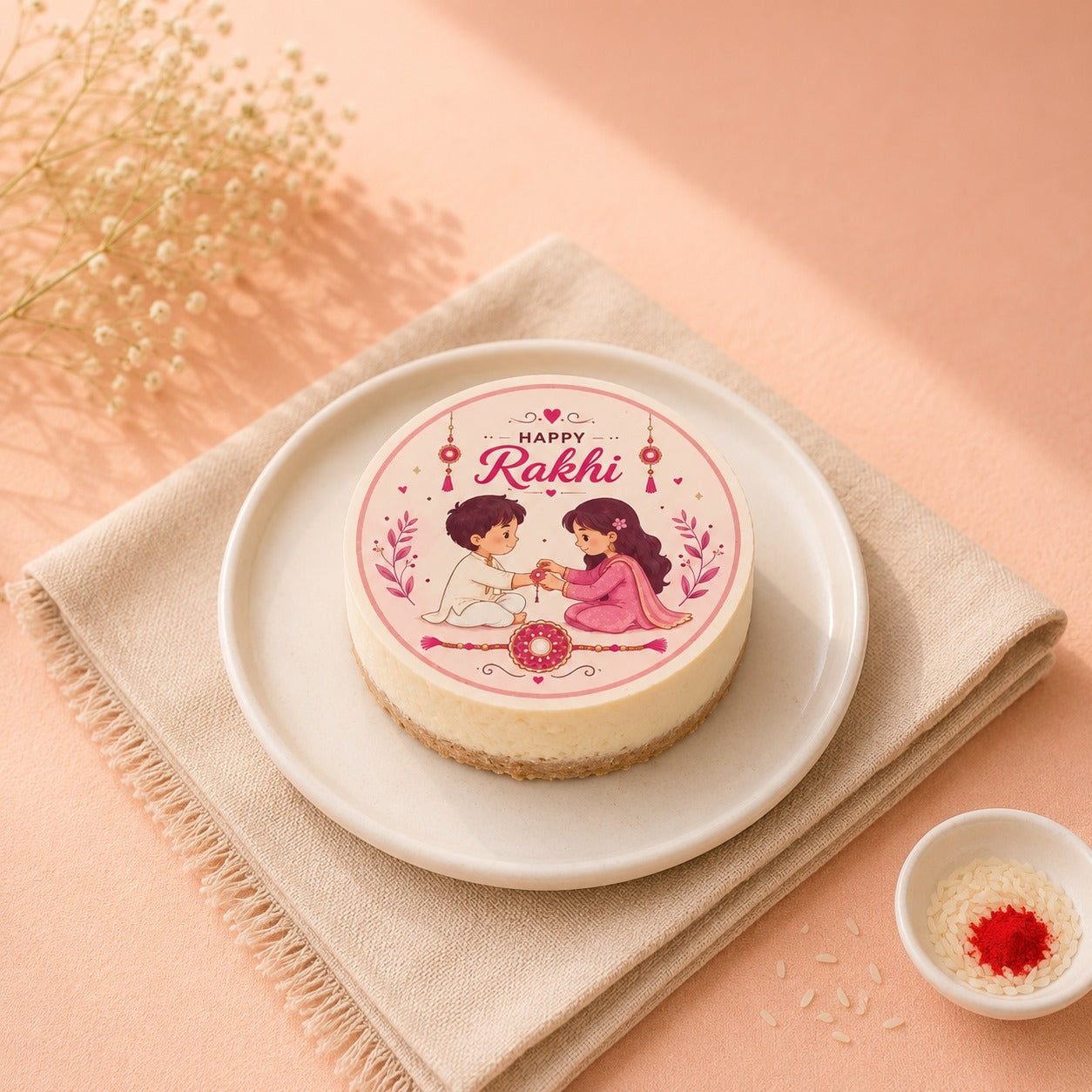 Bento Biscoff Rakhi Poster Cheesecake (300 Gm)