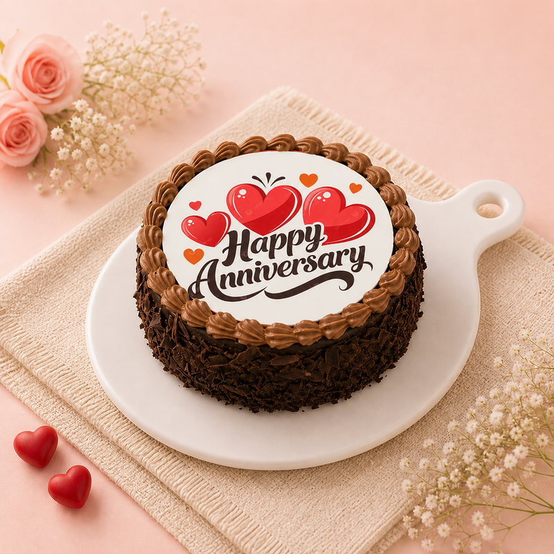Anniversary Truffle Bento Poster Cake (300 Gm)