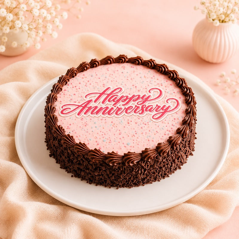 Anniversary Truffle Poster Cake (500 Gm)