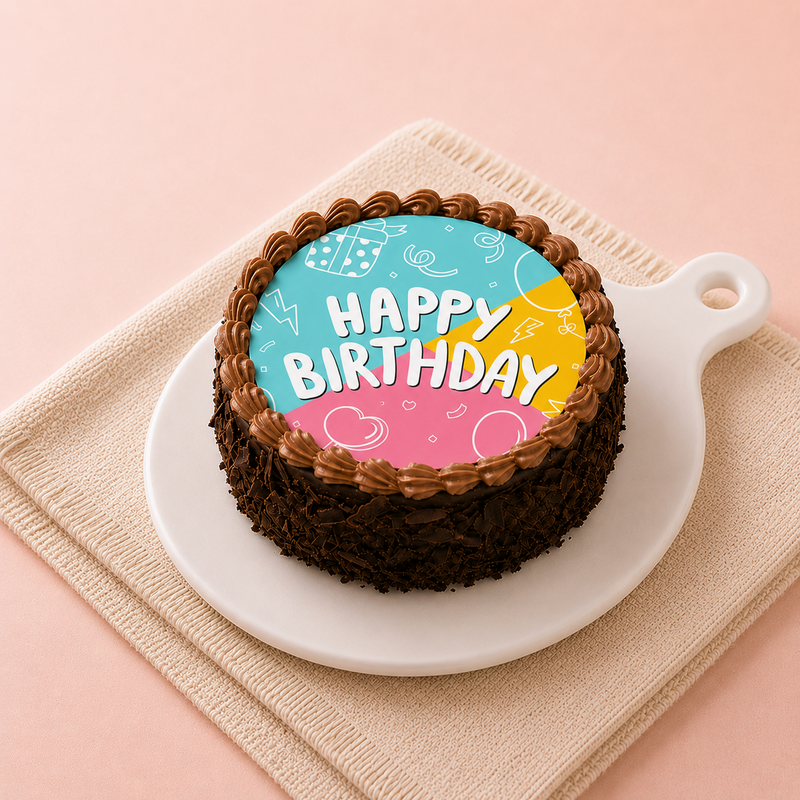 Birthday Truffle Bento Poster Cake (300 Gm)