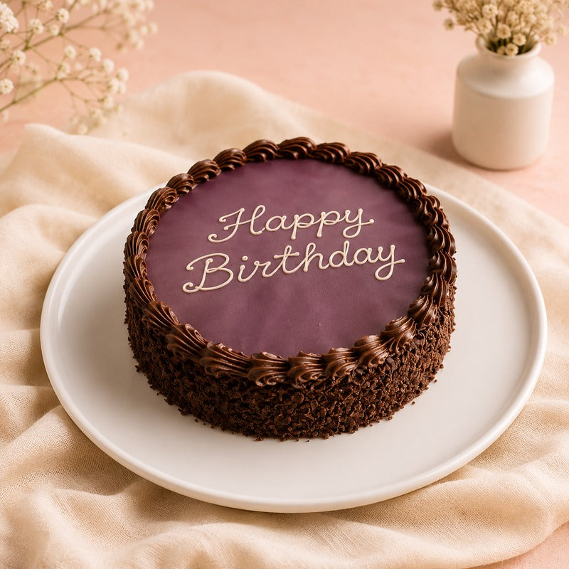 Birthday Truffle Poster Cake (500 Gm)