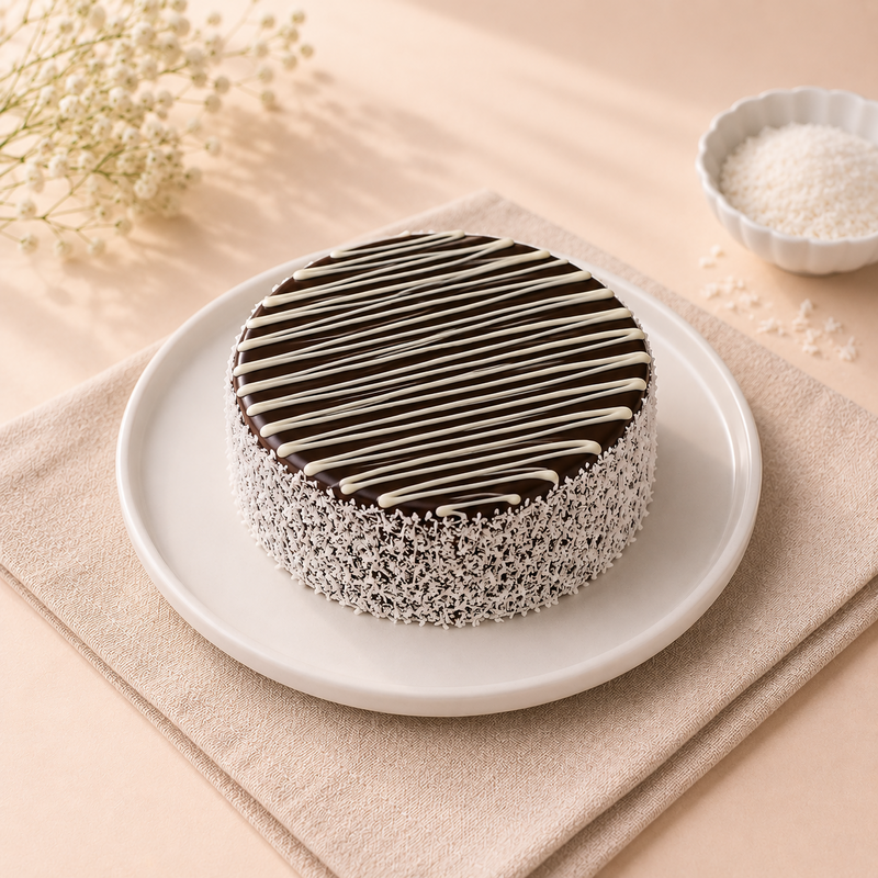 Choco Vanilla Swoony Cake (500 Gm)