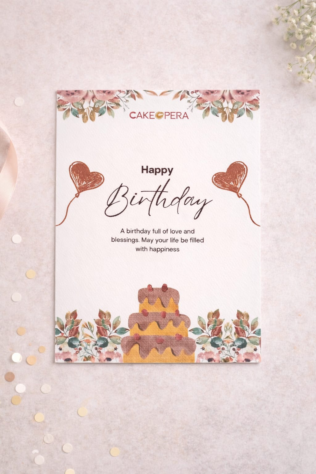 Happy Birthday Card (1 Pcs)
