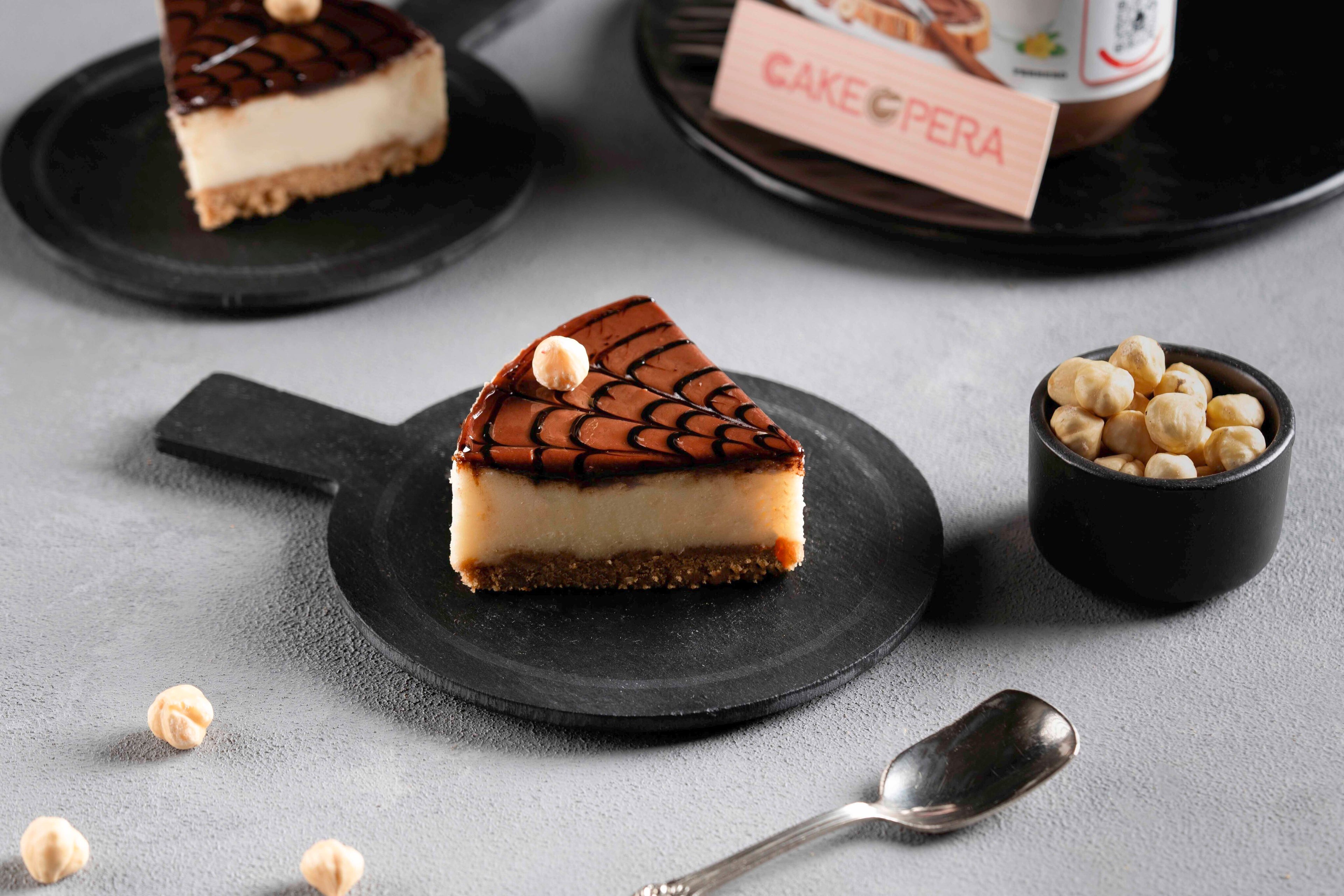 Nutella Cheese Cake Slice