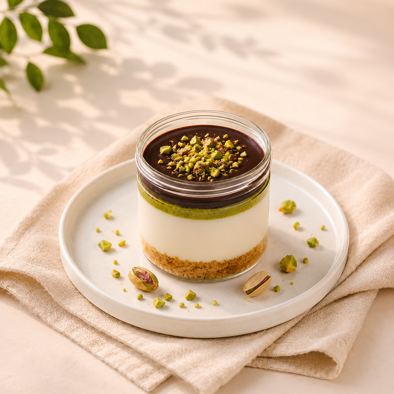 Pista Kunafa Choco Cheese Jar Cake (100 Gm)