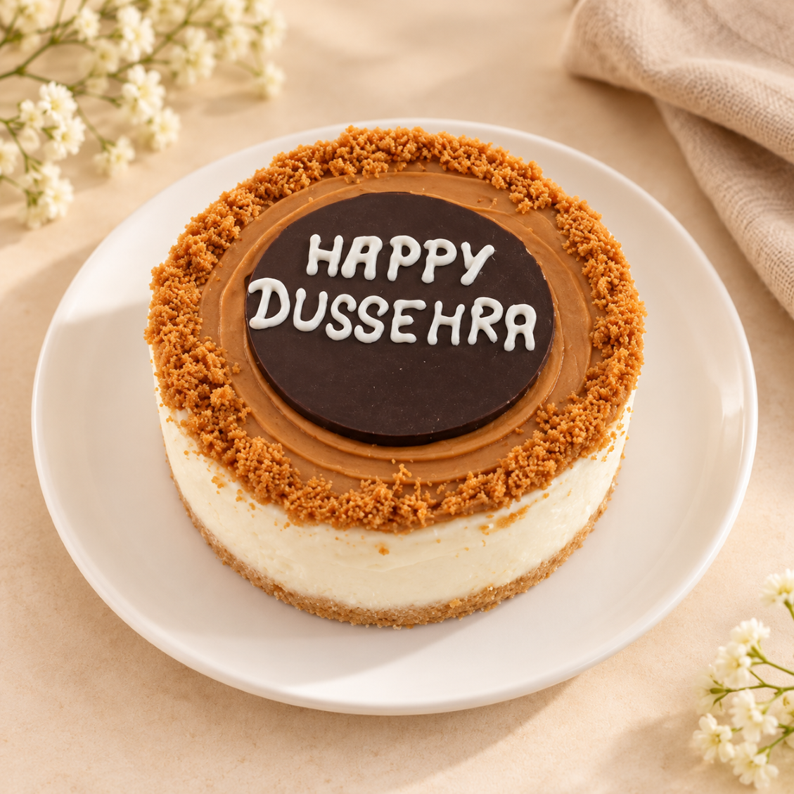 Vijayadashami Biscoff Bento Cheesecake (300 Gm)